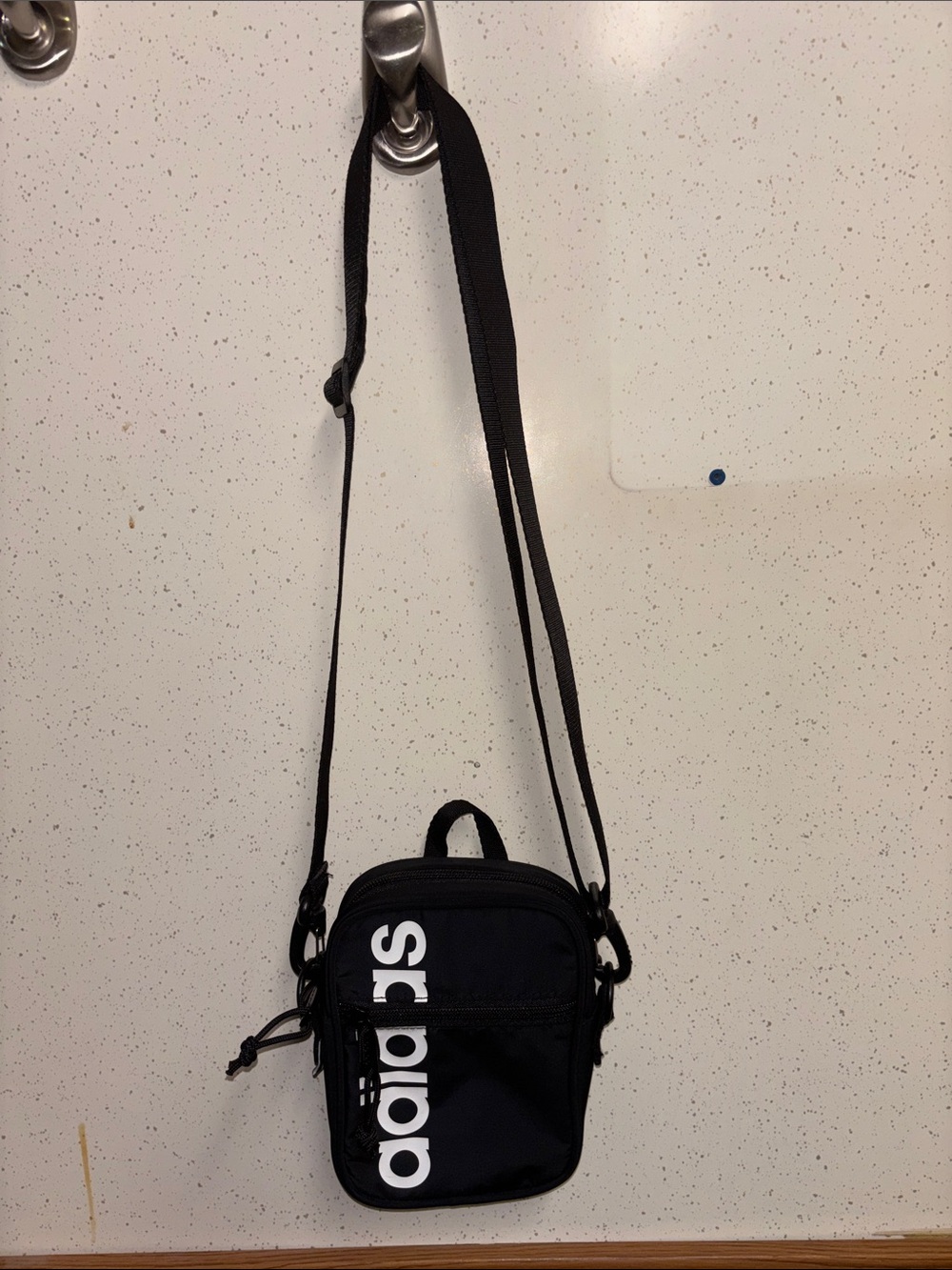 adidas - NWOT Black Crossbody Bag with White Logo